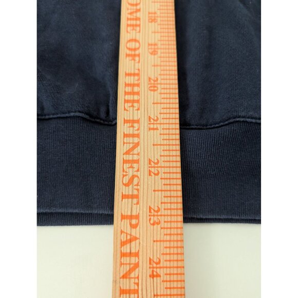 J Crew Crystal Embellished Collar Sweatshirt Womens Size Large Navy Blue Holiday - Picture 9 of 9